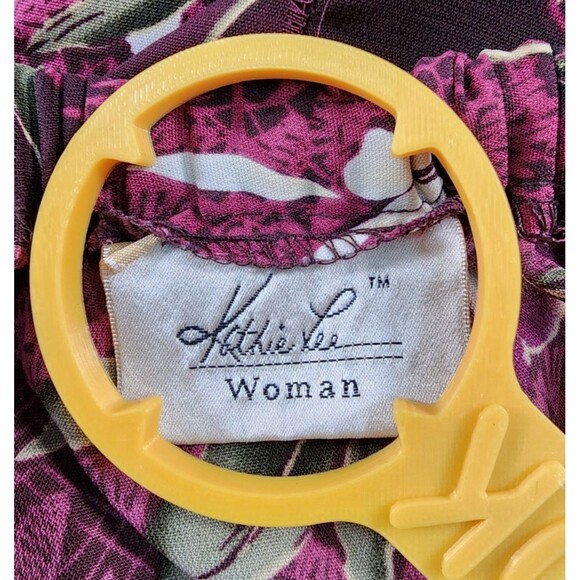 Kathie Lee Skirt Women's Size 18 Purple Floral Print - Picture 3 of 10